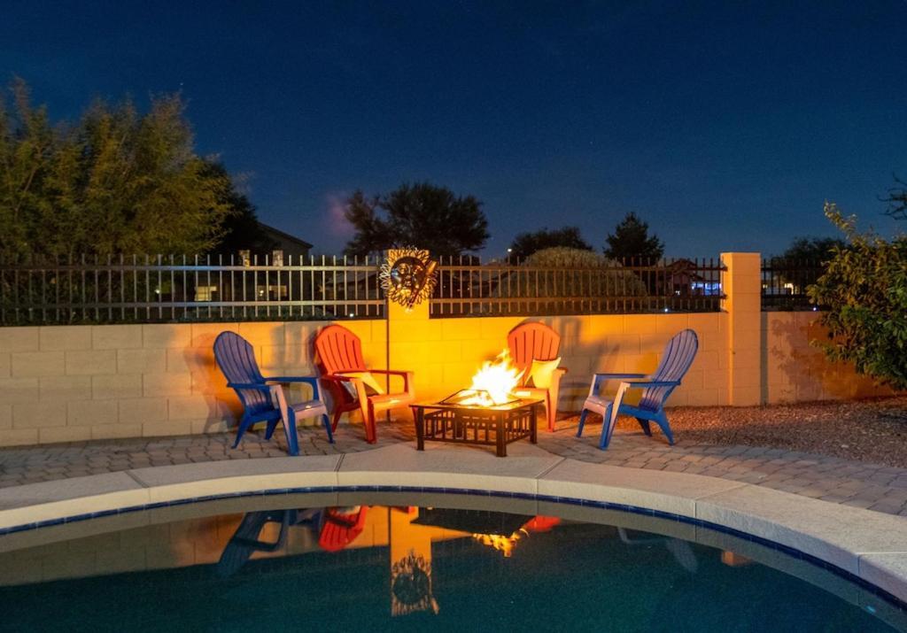 Boho Chic Arizona Villa W Pool & Mini Golf Casa Grande Ngoại thất bức ảnh